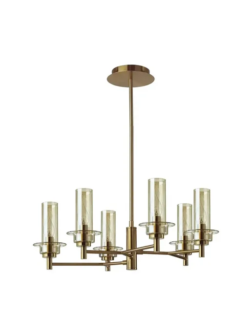 LUMION Люстра на штанге MADONNA 6554 6C E14 6*40W бронзовый, 40 Вт, фото 3