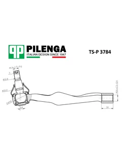 PILENGA Наконечник тяги рулевой, правый VAG VW T5 TS-P3784