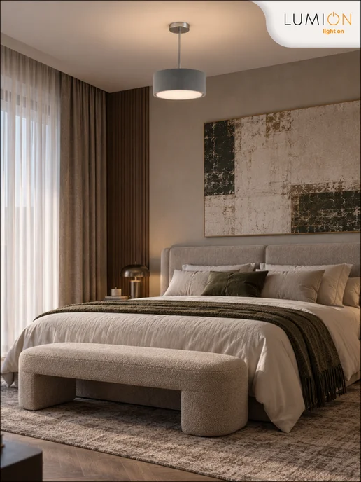 LUMION Люстра на штанге DAMONA 8108 5C E14 5*40W латунь, 40 Вт, фото 3