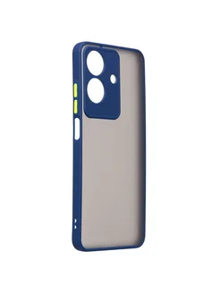 Чехол Realme Note 60, 60x пластиковый с окантовкой Promise mobile. Цвет темно-синий. Вид 3.