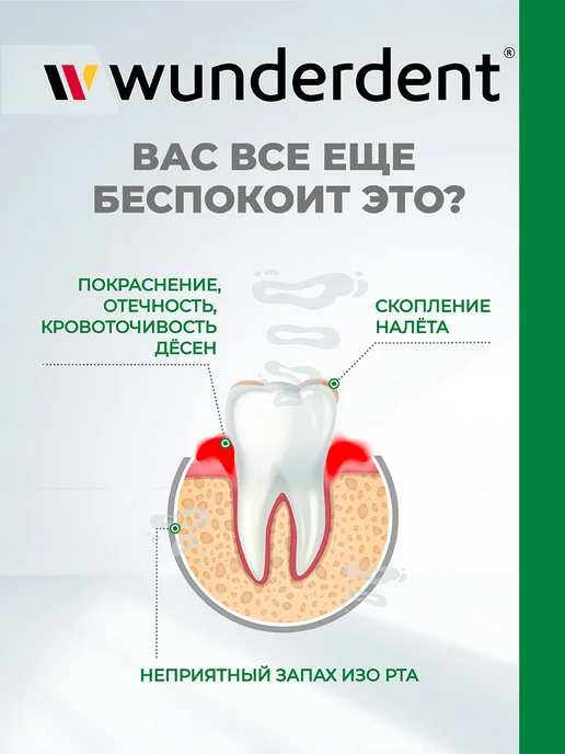 MODUM Зубная паста от кровоточивости десен WUNDERDENT, 100 мл, 100 мл, фото 3