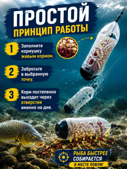 Рыболовная Империя Рыболовная Кормушка Окно - Капсула 100 грамм, черный, фото 4