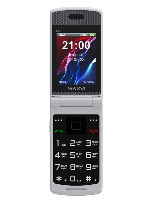 Maxvi Мобильный телефон E28 Синий 2 sim 2.8 QVGA 2G (RU), 2 г, фото 2