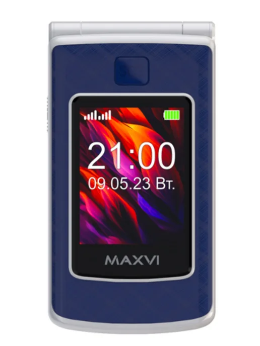 Maxvi Мобильный телефон E28 Синий 2 sim 2.8 QVGA 2G (RU), 2 г, фото 3