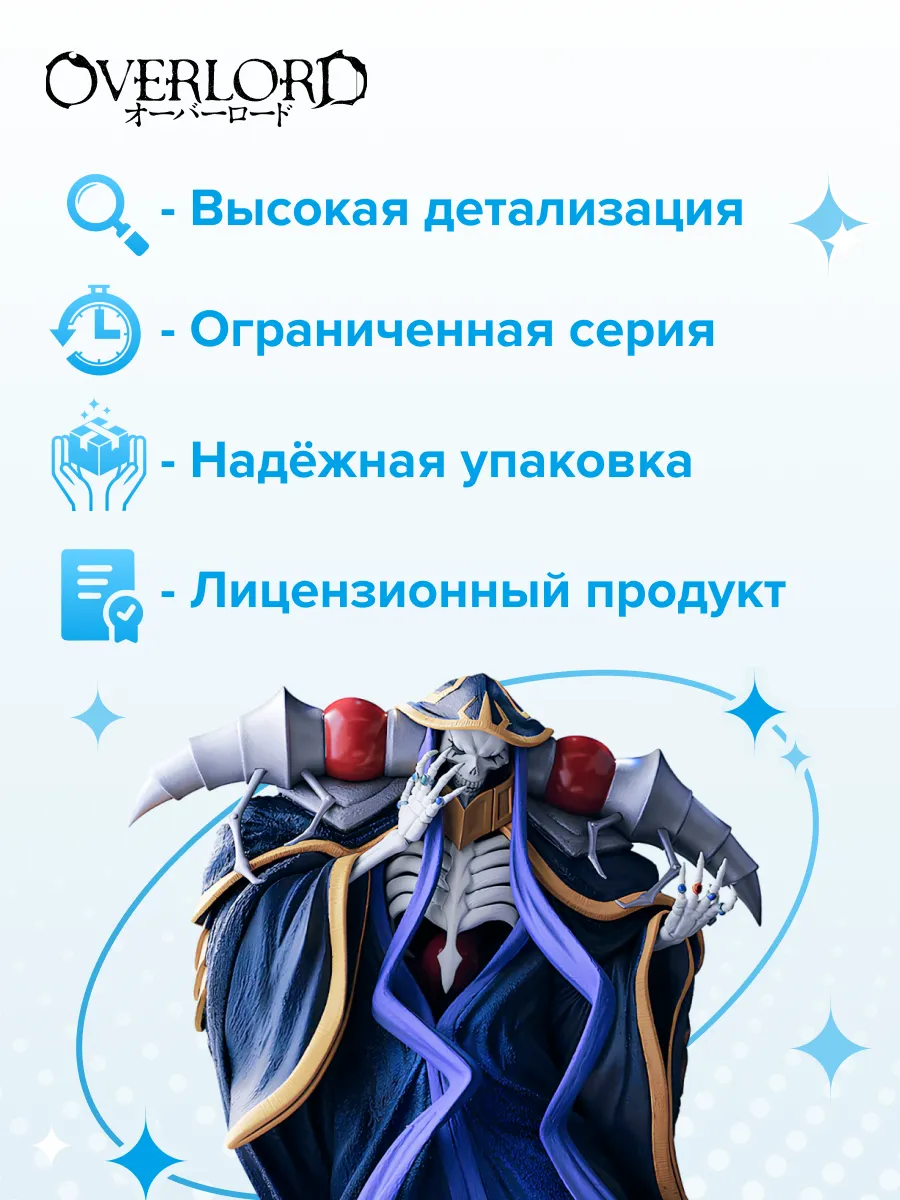 Фигурка аниме Повелитель OVERLORD Момонга Аинз Оал Гоун 20см