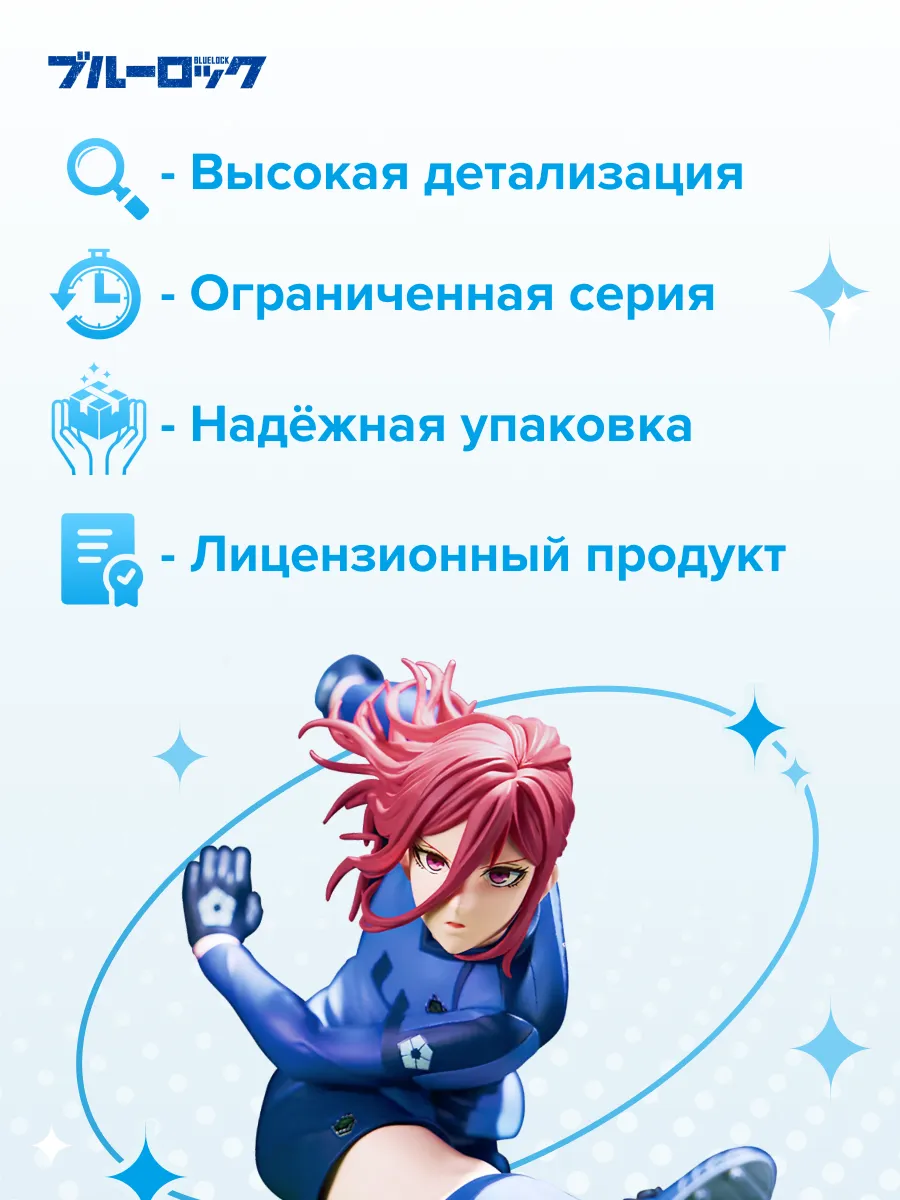 Фигурка аниме Синяя Тюрьма Блю Лок Хема Чигири Hyoma 10см