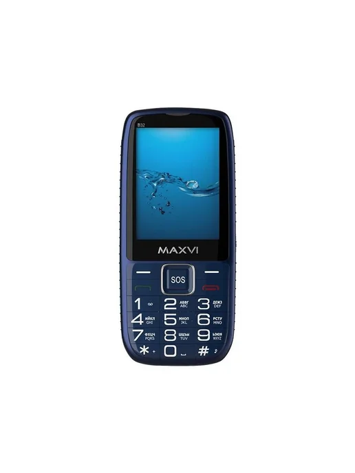Maxvi Мобильный телефон B32 Blue, синий, фото 2