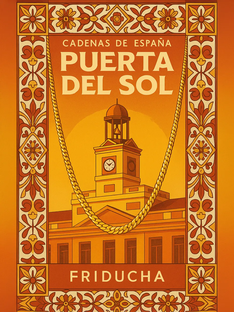 Цепочка PUERTA DEL SOL, панцирное плетение, позолота