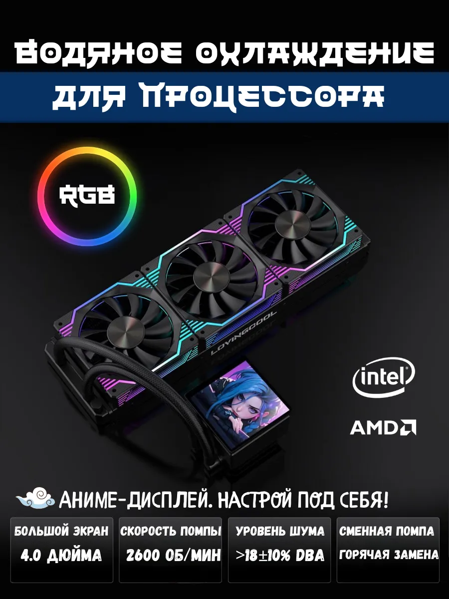 Водяное охлаждение СВО для процессора 300Вт