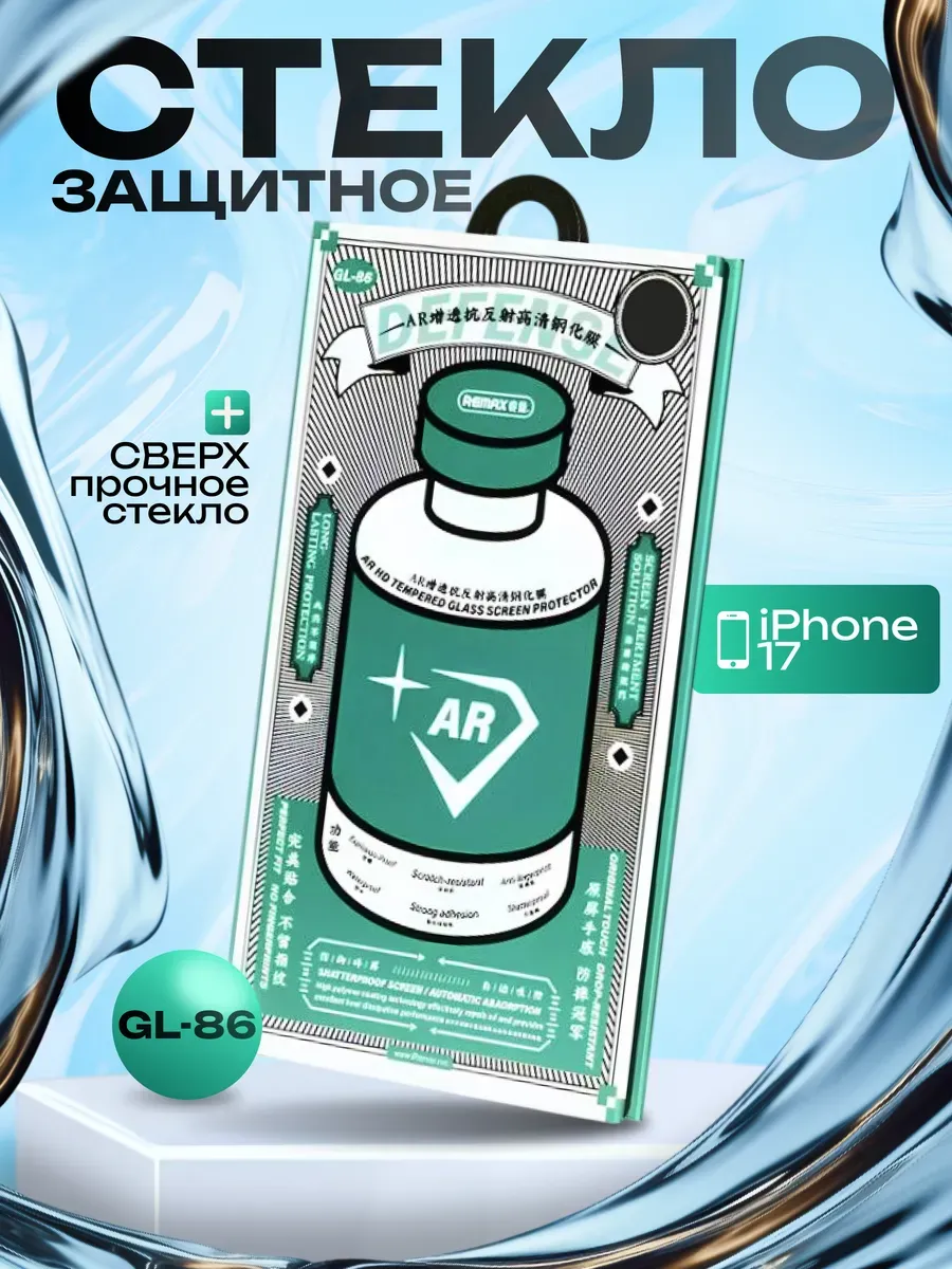 Защитное стекло для iPhone 17 антибликовое