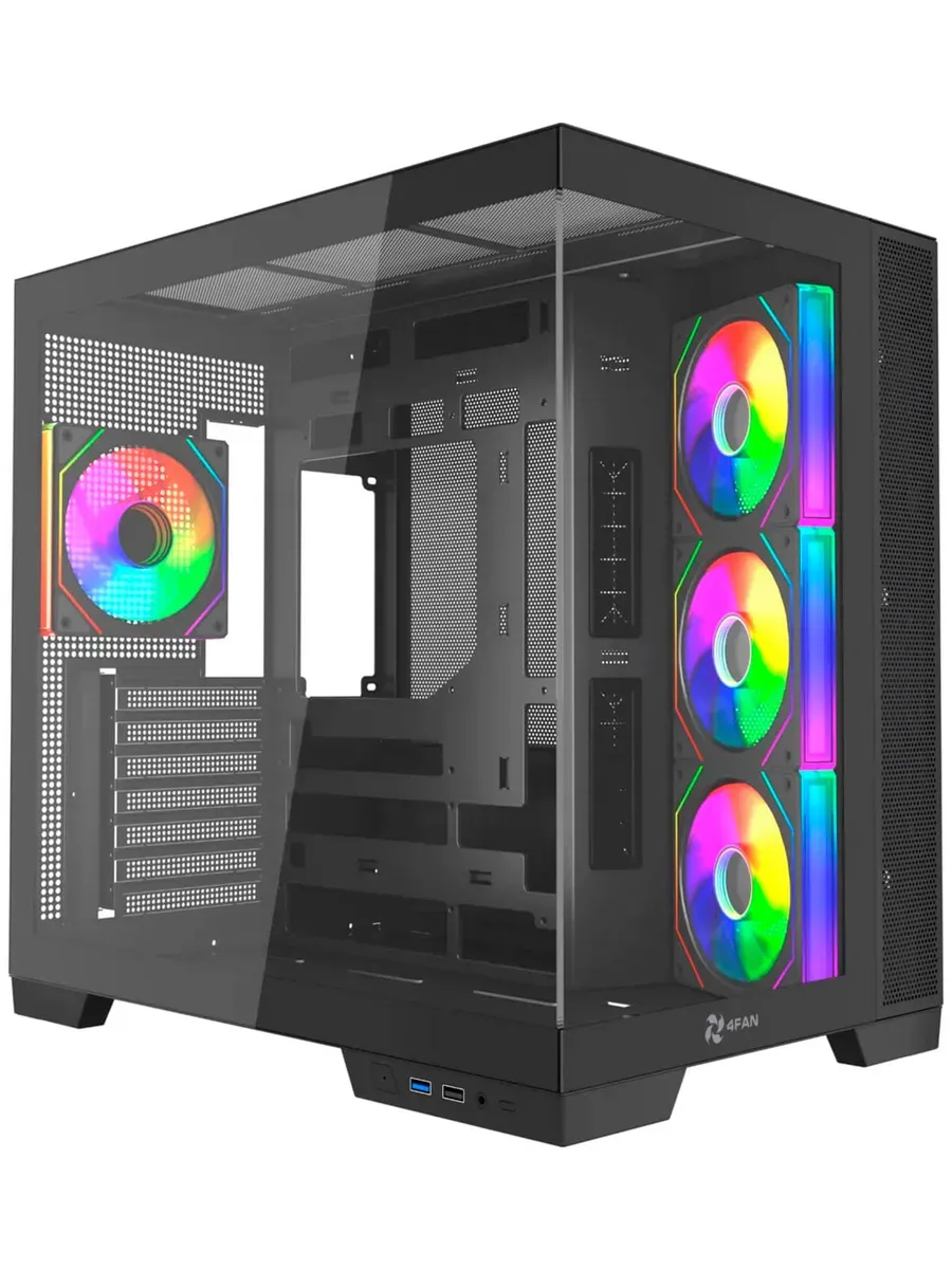 Компьютерный корпус Zerphi Black wFans