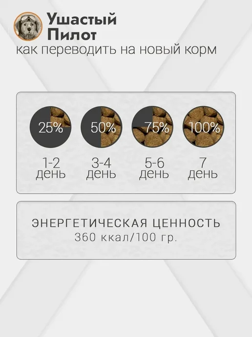 Сухой корм Ушастый Пилот Ассорти для собак, щенки, мясо, 10 кг, фото 4