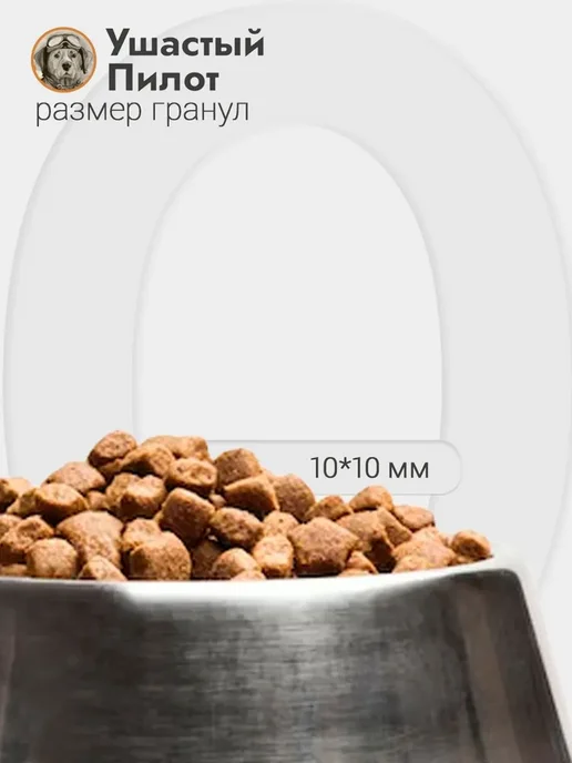Сухой корм Ушастый Пилот Ассорти для собак, щенки, мясо, 10 кг, фото 5