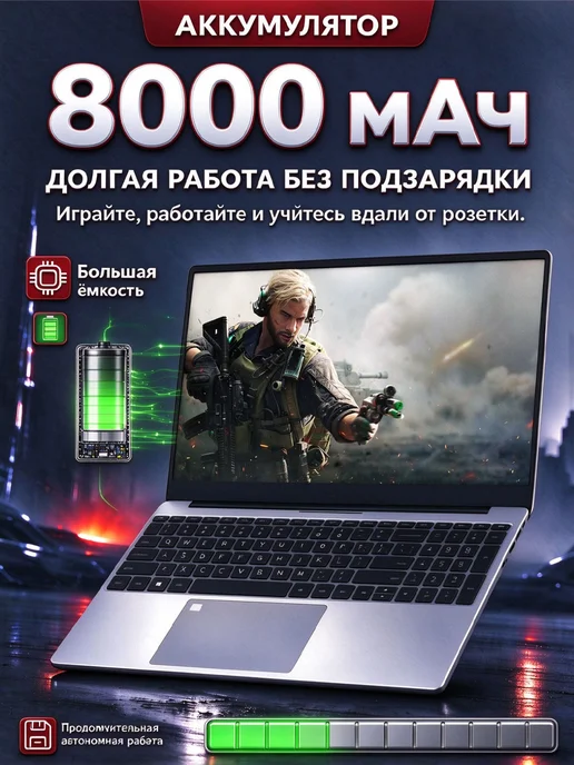 yoyo intel ноутбук 16ГБ 1ТБ Подсветка клавиатуры, 16 ГБ, 1 ТБ, фото 2
