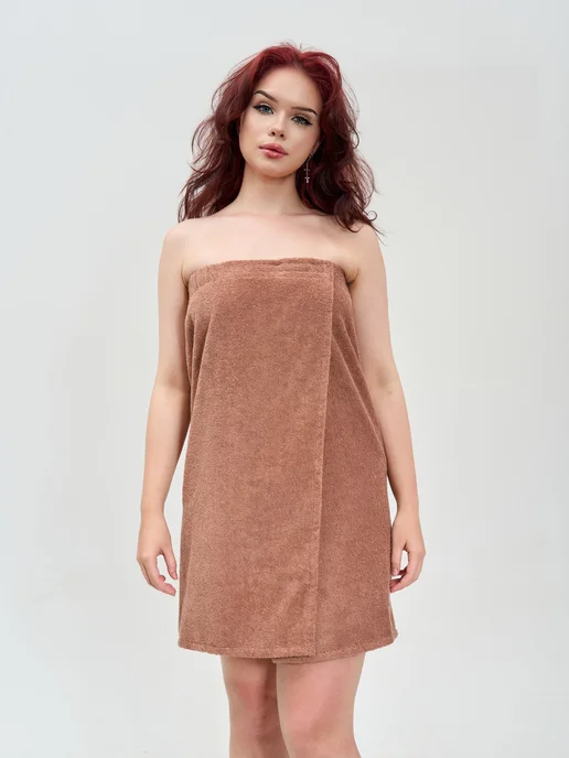 BIO-TEXTILES Махровое парео килт для бани на липучке, вариант, фото 2