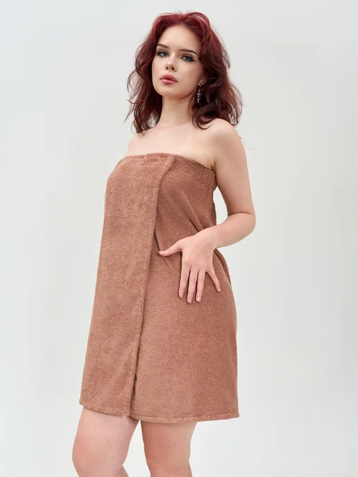 BIO-TEXTILES Махровое парео килт для бани на липучке, вариант, фото 3
