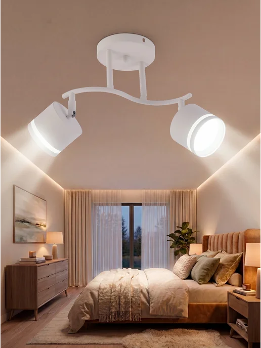 LEDCITY Люстра потолочная светодиодная со спотами GX 53, белый