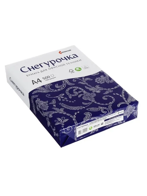 Бумага Снегурочка A4, 80 г/м², 2 пачки по 500 листов, фото 3