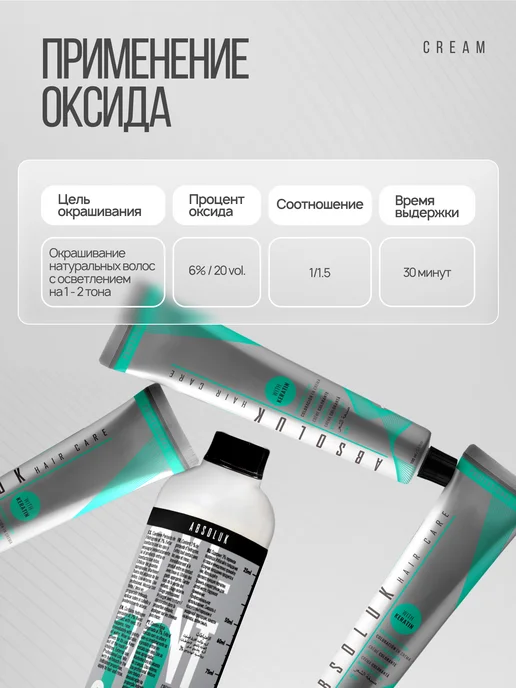 ABSOLUK Окислительная эмульсия для краски 6%, 150 мл, 150 мл, фото 5