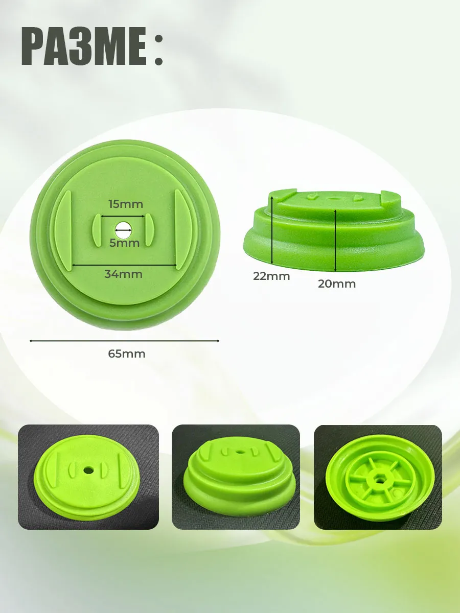 Комплект крышек для триммера включает гайку и защитную скобу — фото 2