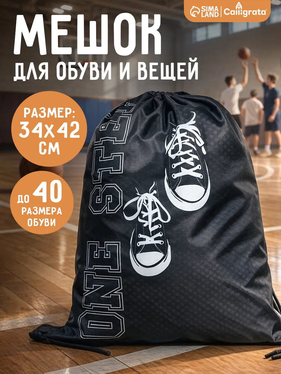 Мешок для обуви «Кеды» 42×34 см