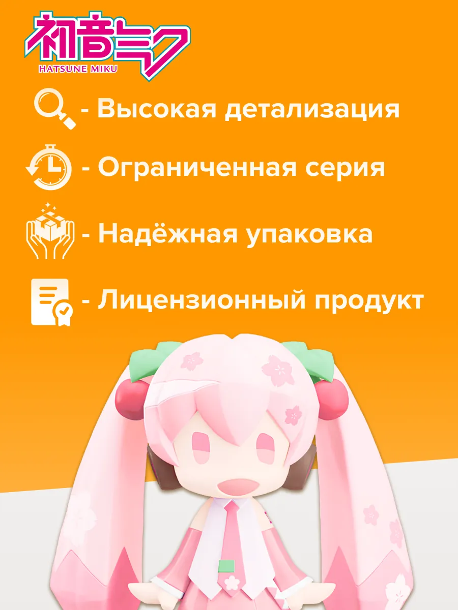 Фигурка HELLO! Hatsune Miku Sakura Miku 10см 4580590200814