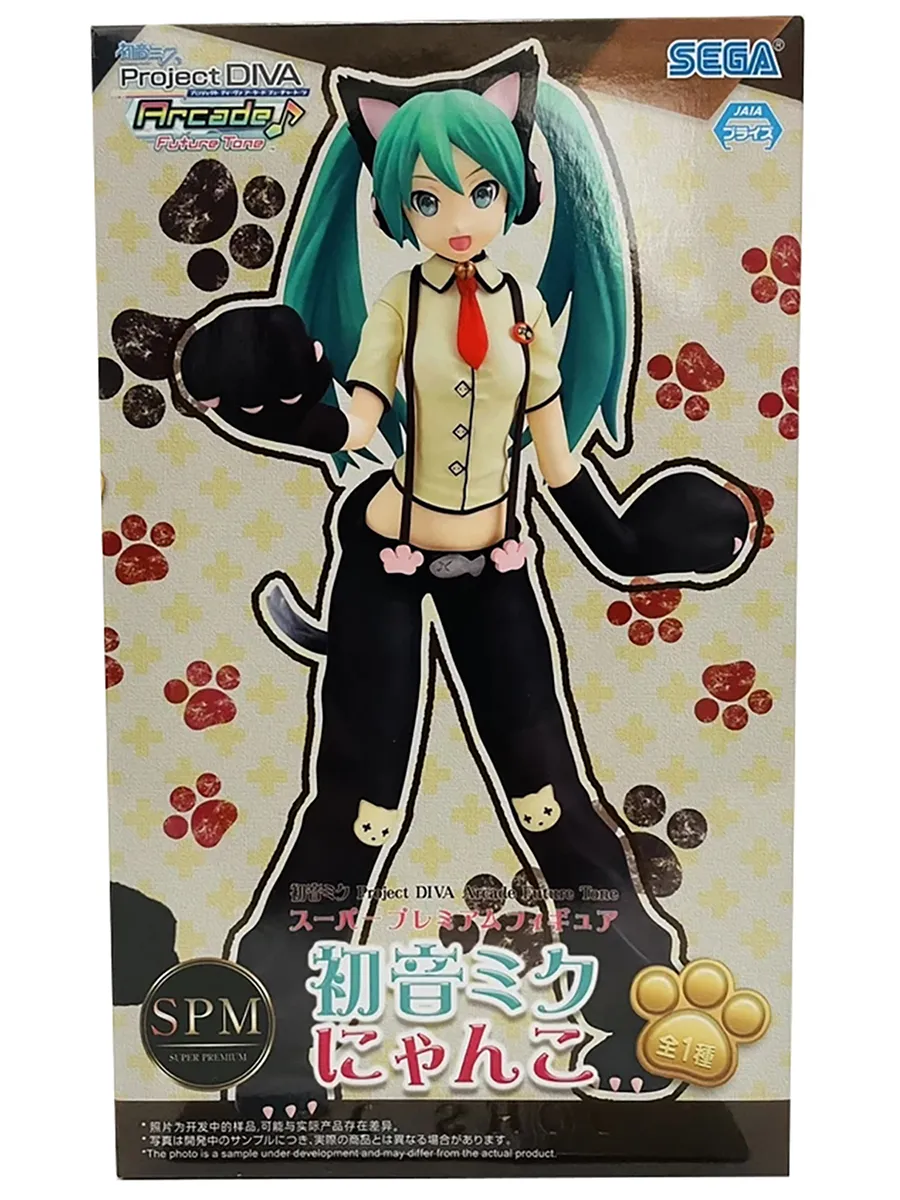 Фигурка аниме SEGA Хатсунэ Мику Кошка Hatsune Miku Cat 23 см