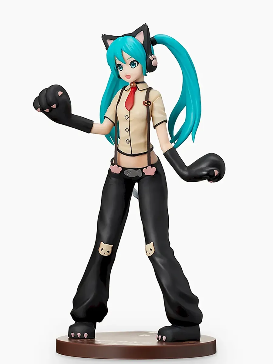 Фигурка аниме SEGA Хатсунэ Мику Кошка Hatsune Miku Cat 23 см