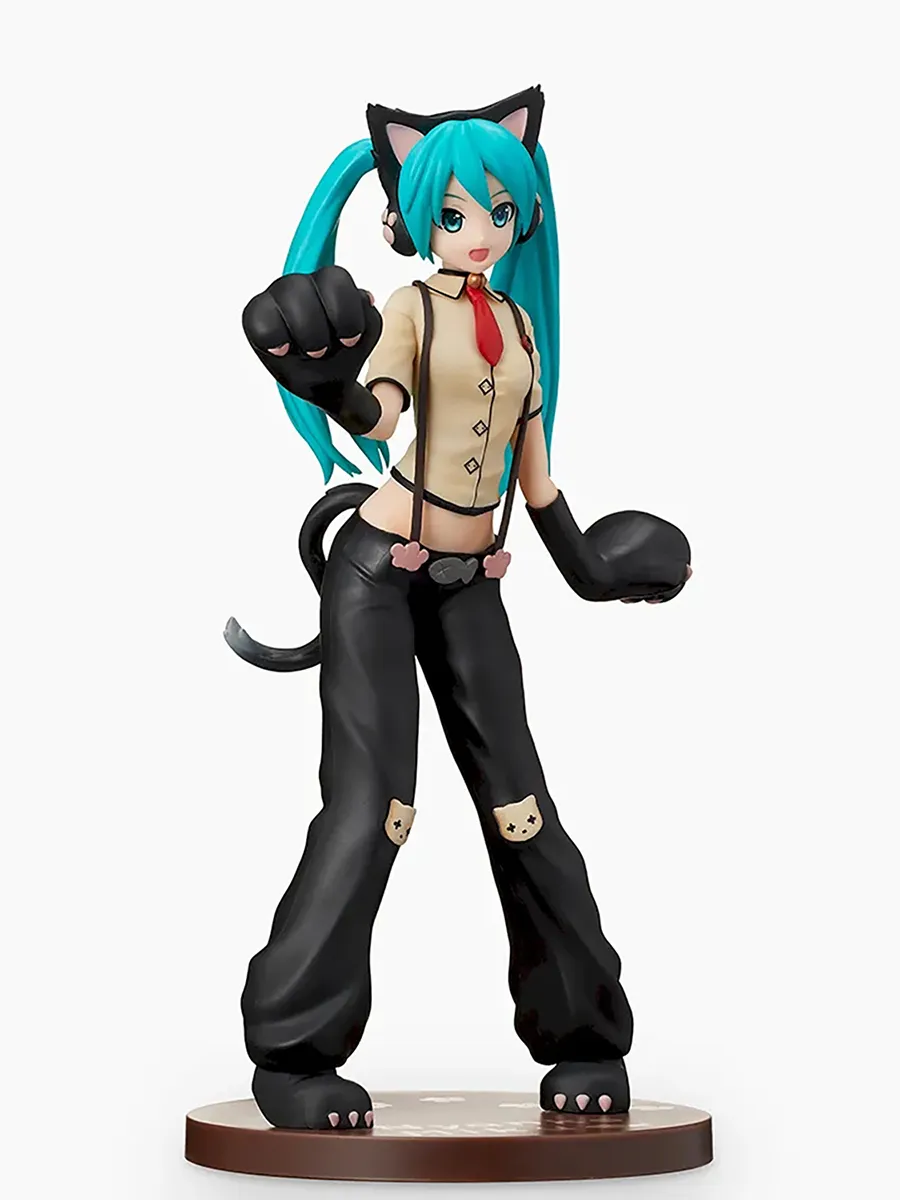 Фигурка аниме SEGA Хатсунэ Мику Кошка Hatsune Miku Cat 23 см