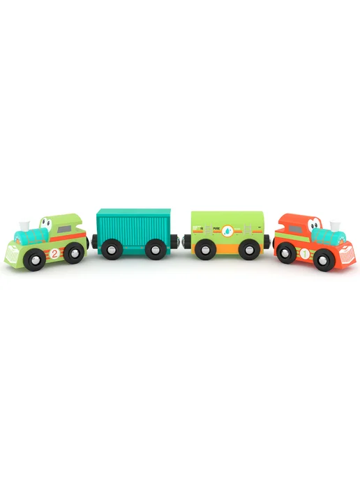 HAPE Поезд для деревянной железной дороги, голубой, фото 2