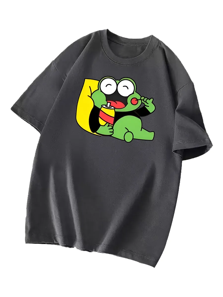 Милая футболка с принтом лягушки