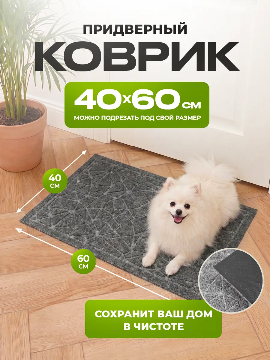 Коврик в прихожую придверный 40х60