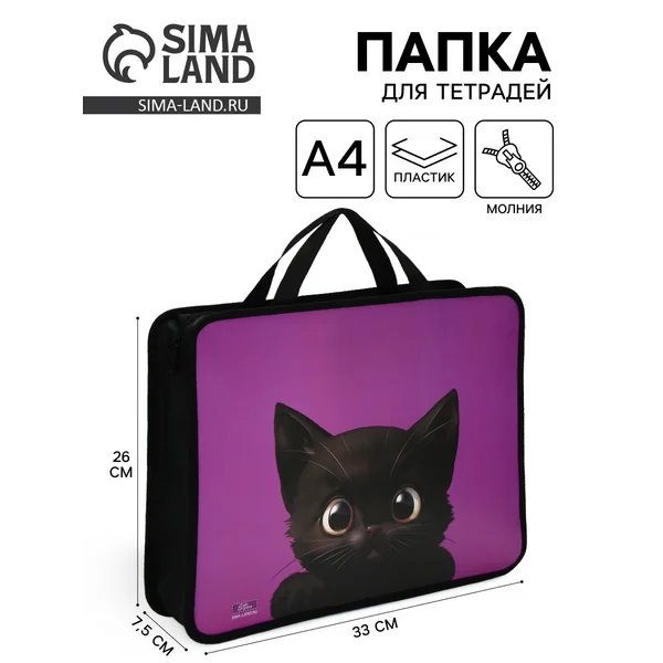 Папка для труда, А4, пластиковая, 33×26×7.5 см