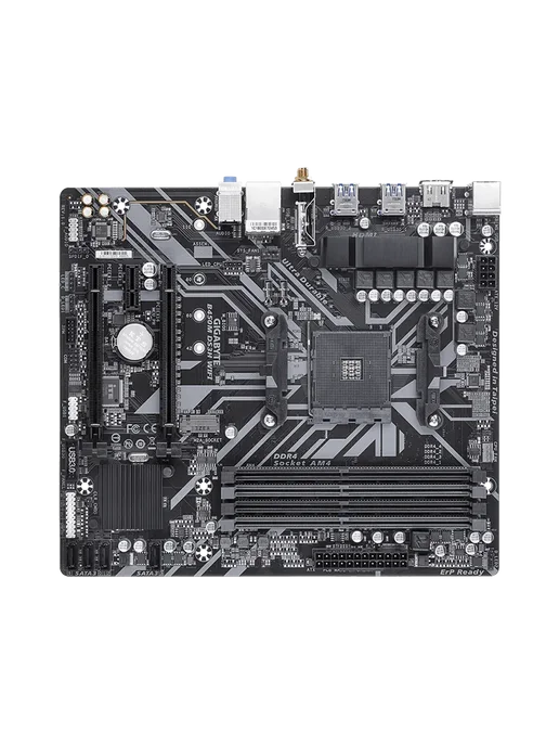 Gigabyte Материнская плата B450 DS3H WIFI AM4, AMD, mATX, Wi-Fi, черный, фото 2