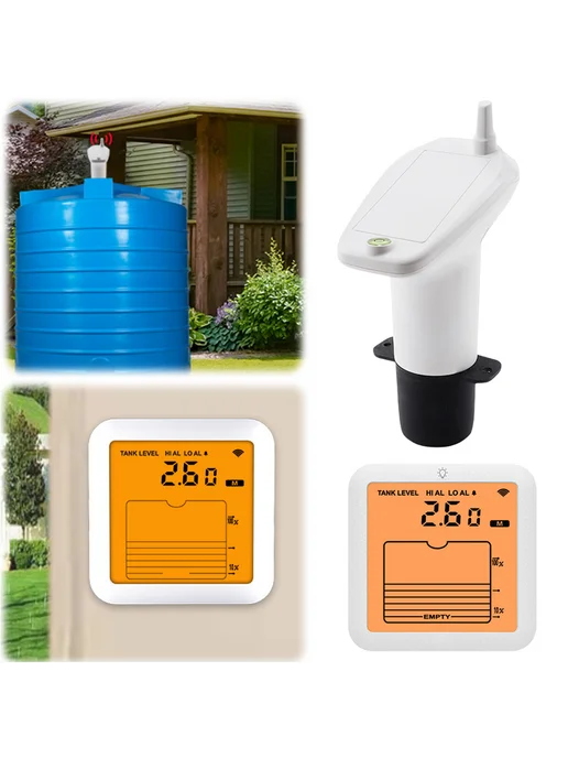 Ultrasonic Liquid Level Meter LCD Wireless Water Tank Liquid, вариант, фото 4