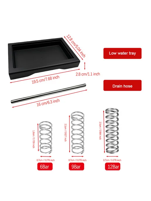 Low Profile Thin Drip Tray W Spring Retrofit Kit for Gaggia, вариант, фото 8