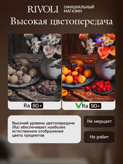 Rivoli Люстра потолочная светодиодная на кухню в спальню с пультом, черный, фото 8