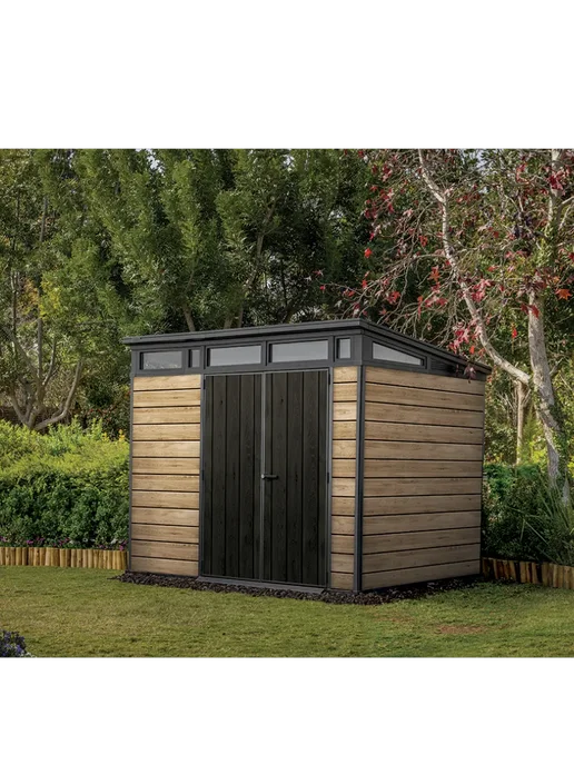 Keter Хозяйственный блок Pent 7*7 Shed HOR WALNUT, Хозблок 9X7
