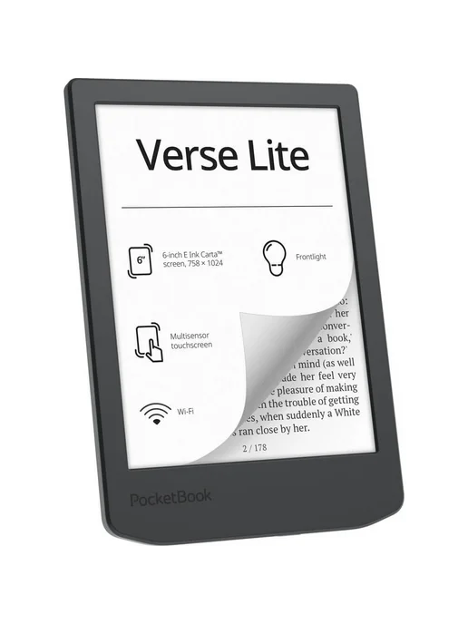 PocketBook Электронная книга 619 Verse Lite Grey (PB619-T-WW), серый, фото 4