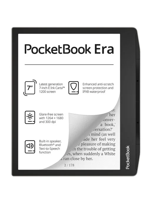 PocketBook Электронная книга 700 Stardust Silver (PB700-U-16-WW), серебристый, фото 3