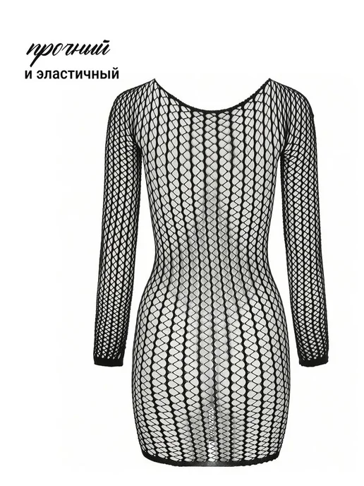 SweetNight Боди сетка эротическая прозрачная, прозрачный, фото 4