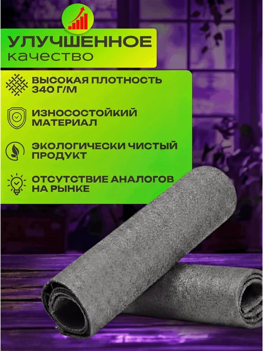 Комфортбыта Салфетки для стекол и зеркал без разводов, серый, фото 5