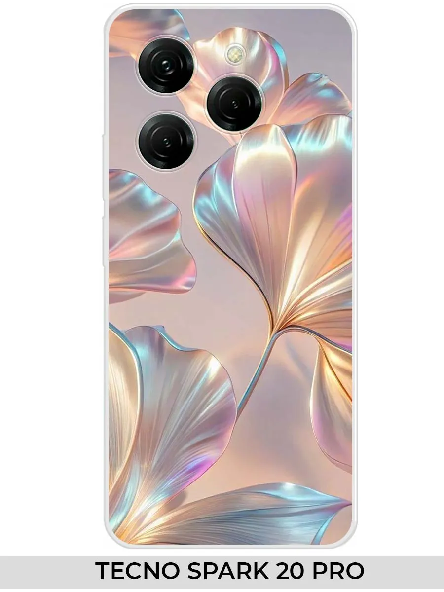 Чехол на TECNO SPARK 20 PRO с цветами