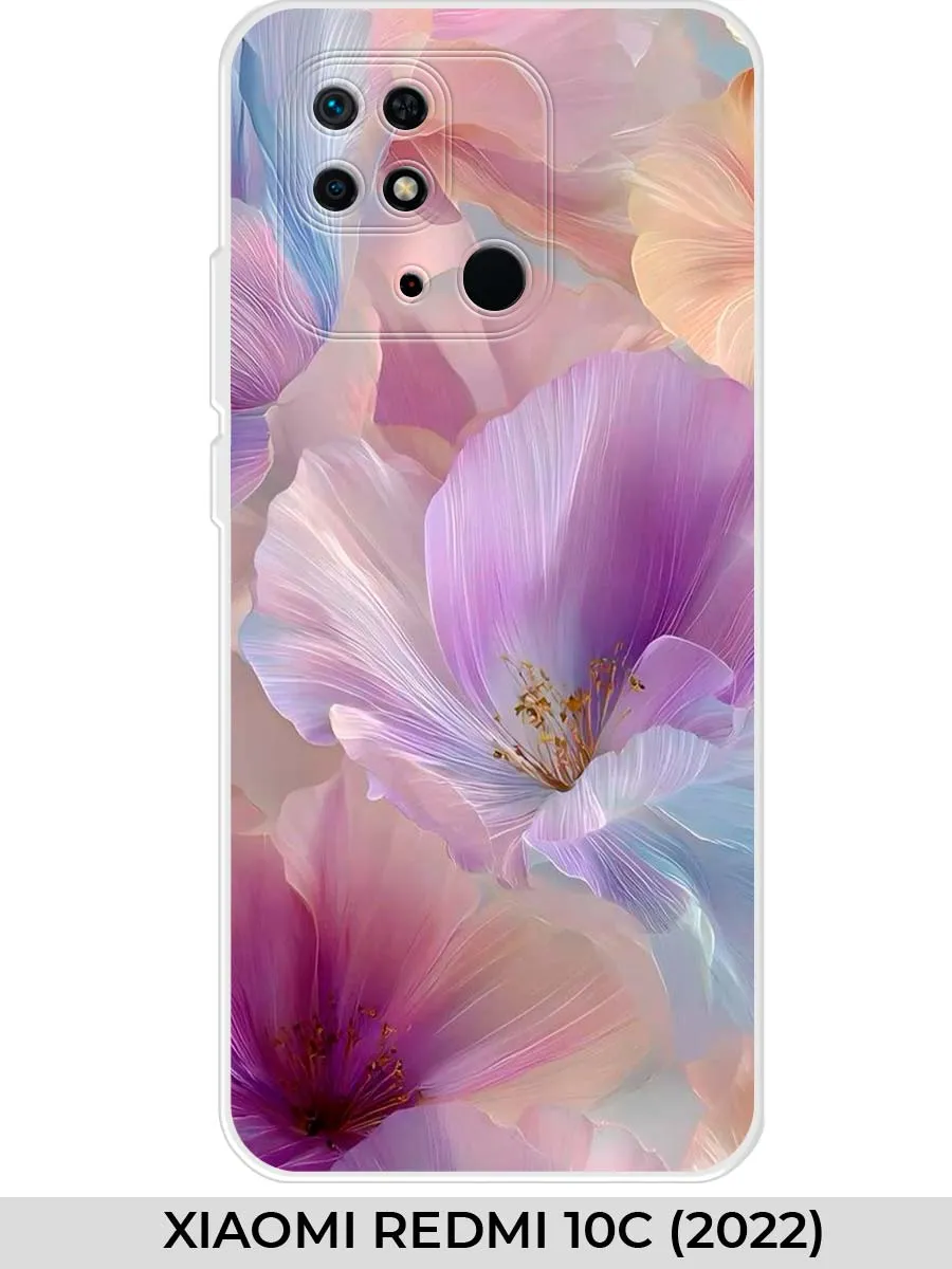 Чехол на Xiaomi Redmi 10C (для Ксяоми Редми 10 ц) с цветами