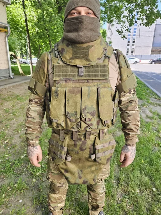 ТАКТИКА24 Бронежилет Universal Armor БР2 c быстрым сбросом, без плит, зеленый, фото 5