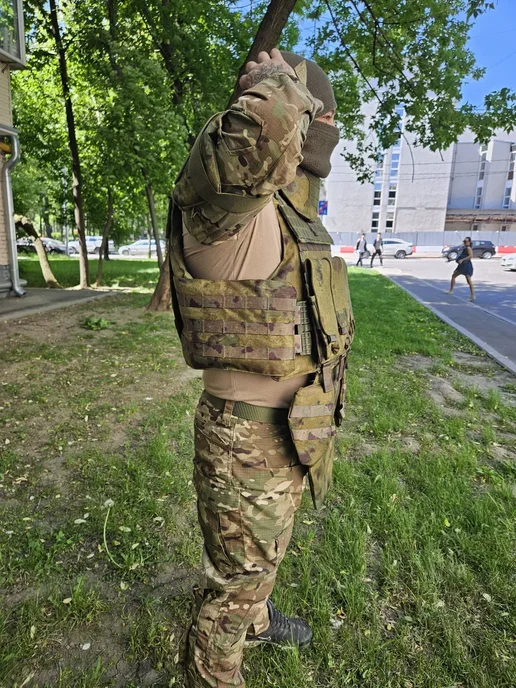 ТАКТИКА24 Бронежилет Universal Armor БР2 c быстрым сбросом, без плит, зеленый, фото 7