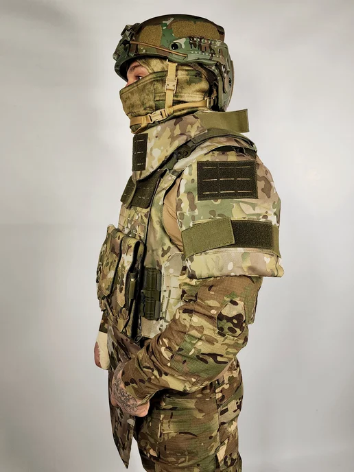 ТАКТИКА24 Бронежилет Universal Armor БР2 штурмовой военный, без плит, желтый, фото 5