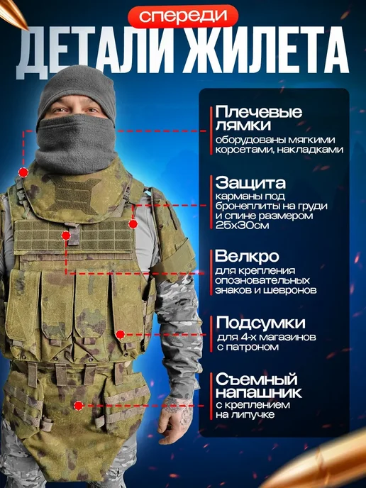 ТАКТИКА24 Бронежилет Universal Armor Бр5 с плитами и быстрым сбросом, зеленый, фото 2