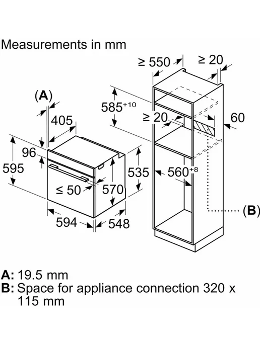 BOSCH Встраиваемый духовой шкаф Serie 6 HJG852YT0T, черный, фото 7