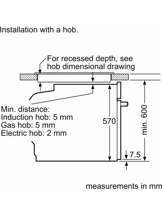 BOSCH Встраиваемый духовой шкаф Serie 6 HJG852YT0T, черный, фото 8